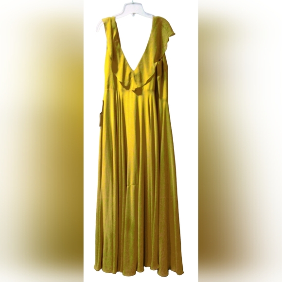JENNY YOO NWT MARIGOLD CHIFFON WRAP FAYE DRESS - Picture 3 of 8